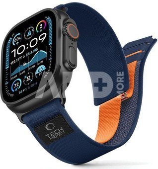 Tech-Protect watch strap Nylon Elite Apple Watch 44/45/46/49mm, navy/orange