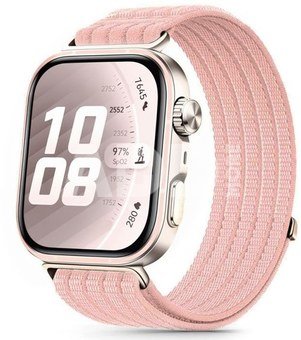 Tech-Protect watch strap Nylon Huawei Watch Fit 3/4/4 Pro/5/5 Pro, light pink