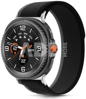 Tech-Protect watch strap Nylon Stripe Samsung Galaxy Watch8/8 Classic 40/44/46mm, black/orange