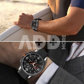 Tech-Protect watch strap Nylon Stripe Samsung Galaxy Watch8/8 Classic 40/44/46mm, black/orange