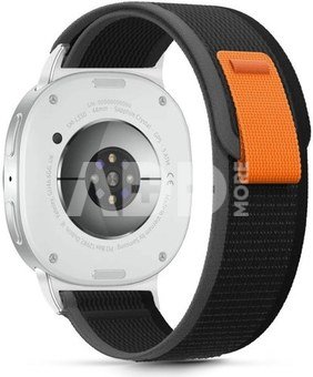 Tech-Protect watch strap Nylon Stripe Samsung Galaxy Watch8/8 Classic 40/44/46mm, black/orange
