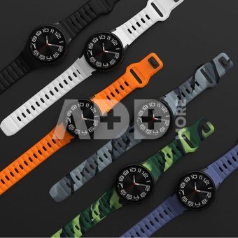 Tech-Protect watch strap Silicone Line Samsung Galaxy Watch4/5/5 Pro/6/7/FE, black