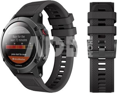 Tech-Protect watch strap Smooth Garmin fenix 5/6/6 Pro 22mm, black