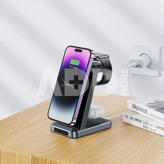 Tech-Protect wireless charger A26 3in1 QI15W, black