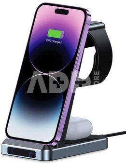 Tech-Protect wireless charger A26 3in1 QI15W, black