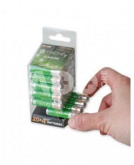 Techly Alkaline batteries LR03 AAA 24pcs, (IBT-LR03T24B)