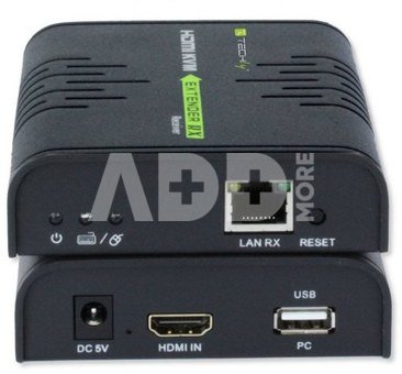 Techly Extender HDMI + USBB by Cat5/5e/6 cable 120m