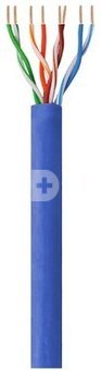 Techly Installation cable twisted pair UTP Cat6 4x2 wire CCA 305m blue