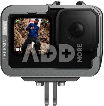 TELESIN Aluminum cage for GoPro Hero 11/10/9 +vertical adapter