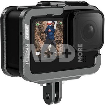 TELESIN Aluminum cage for GoPro Hero 11/10/9 +vertical adapter