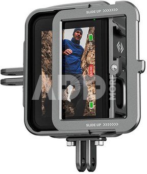 TELESIN Aluminum cage for GoPro Hero 11/10/9 +vertical adapter