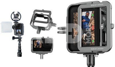 TELESIN Aluminum cage for GoPro Hero 11/10/9 +vertical adapter