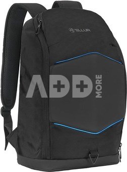 Tellur 15.6 Notebook Backpack Illuminated Strip, USB port, black