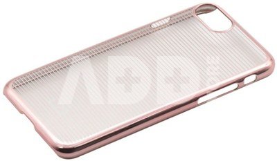 "Hard Cover iPhone 7" Horizontal Stripes Pink