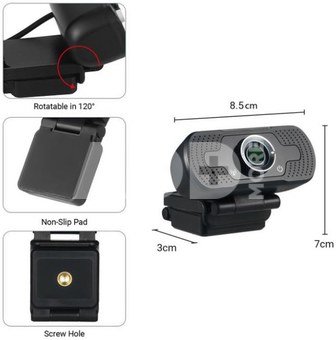 Tellur Full HD webcam 2MP autofocus black