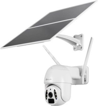 Tellur Smart WiFi Solar Camera P&T 3MP, 2K UltraHD, PIR, 20W solar panel, white