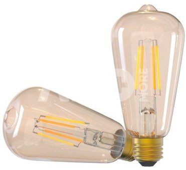 Tellur WiFi Filament Smart Bulb E27, amber, white/warm, dimmer