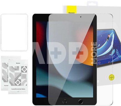 Tempered Glass Baseus Crystal 0.3 mm for iPad Pro/Air3/ 10,2" iPad 7/8/9 (2szt.) + cleaning kit