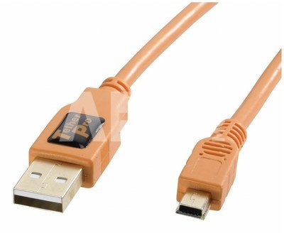 Tether Tools TetherPro USB 2.0 A/MiniB 5 Pin 4,6m orange