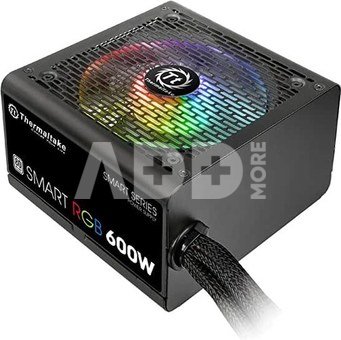 Thermaltake Smart 600W RGB (80+ 230V EU, 2xPEG, 120mm, Single Rail)