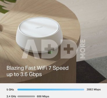 TP-LINK BE3600 Whole Home Mesh Wi-Fi 7 System | Deco BE25 (3-pack) | 802.11be | 2882 Mbit/s | Ethernet LAN (RJ-45) ports 1 | Mesh Support Yes | MU-MiMO No | No mobile broadband