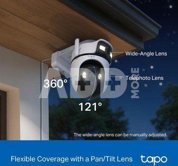 TP-LINK | Dual Lens Security Wi-Fi Camera | Tapo C545D | Dome | 3 MP | 6mm | IP66 | H.264 | MicroSD, up to 512 GB