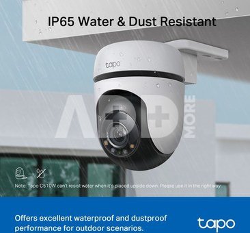 TP-LINK Pan/Tilt Security Wi-Fi Camera | Tapo C510W | Dome | 3 MP | 3.9mm | IP65 | H.264 | MicroSD, up to 512 GB