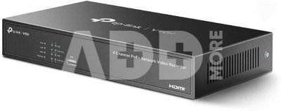 TP-LINK VIGI NVR1004H-4P 4 Channel PoE+ Network Video Recorder TP-LINK