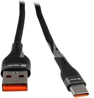 47486 USB A - Lightning M/M 1m Cable Black