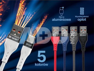 47486 USB A - Lightning M/M 1m Cable Black