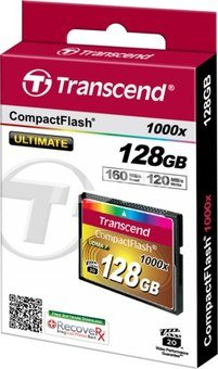 Transcend Compact Flash 128GB 1000x