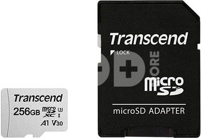 Transcend microSDXC 300S-A 256GB Class 10 UHS-I U3 V30 A1