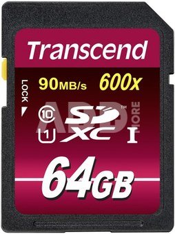 Transcend SDXC 64GB Class10 UHS-I 600x Ultimate