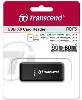Transcend Card Reader RDF5K SD HC/XC microSDHC/XC UHS I USB 3.0