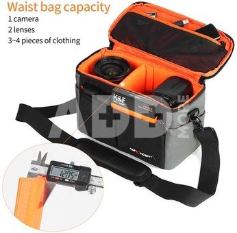 K&F Concept transport waist bag photo camera waterproof side bag camera backpack with rain cover