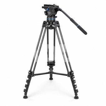 NEEWER 78 Inch Carbon Fibre Video Tripod with Fluid Head 10103171