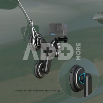 Triple Magnetic Suction Cup Mounting Support Kit for Action Cameras 4468