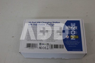 Tripp Lite 10 Port USB Charging Station with Adjustable Storage | U280-010-ST-CEE | UNPACKED, SCRATCHED