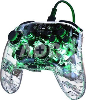 Turtle Beach wired controller Afterglow Nintendo Switch 2, transparent