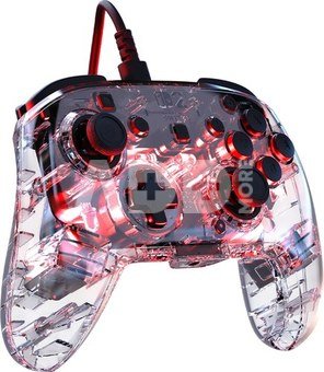 Turtle Beach wired controller Afterglow Nintendo Switch 2, transparent