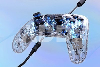 Turtle Beach wired controller Afterglow Nintendo Switch 2, transparent