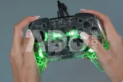 Turtle Beach wired controller Afterglow Nintendo Switch 2, transparent