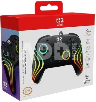 Turtle Beach wired controller Afterglow Wave Nintendo Switch 2, black