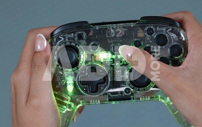 Turtle Beach wireless controller Afterglow Nintendo Switch 2, transparent