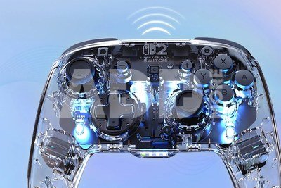 Turtle Beach wireless controller Afterglow Nintendo Switch 2, transparent