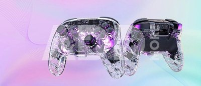 Turtle Beach wireless controller Afterglow Nintendo Switch 2, transparent