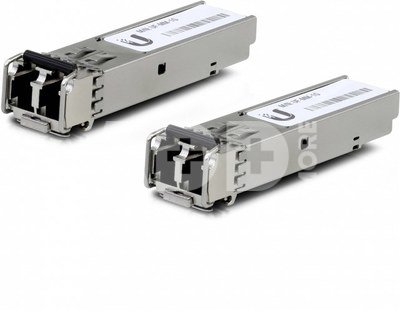 Ubiquiti UF-MM-1G SFP, Multi-Mode Fiber, Dual LC, 10/100/1000 Mbit/s, Wavelength 850 nm, Maximum transfer distance 550 m, (2-Pack), 0 to +70C