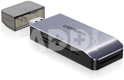 UGREEN USB Adapter 4 in1 card reader SD + microSD (silver)