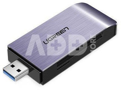 UGREEN USB Adapter 4 in1 card reader SD + microSD (silver)