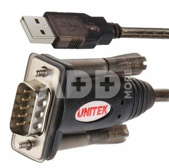 Unitek Adapter USB- 1xRS-232 + Adapter DB9F/DB25M Y-105A